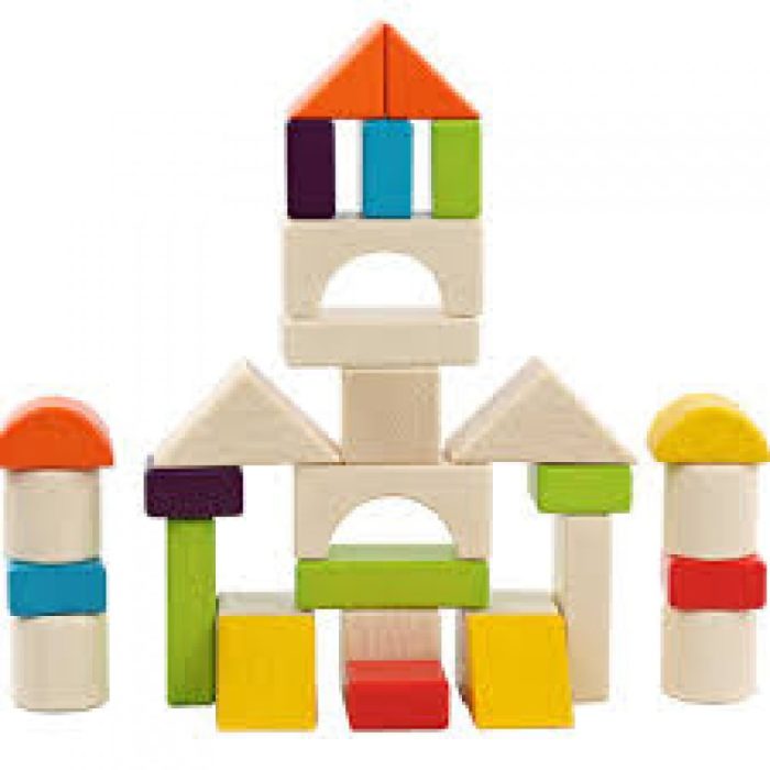 30 Piece Wooden Blocks With Wooden Box - Image 2