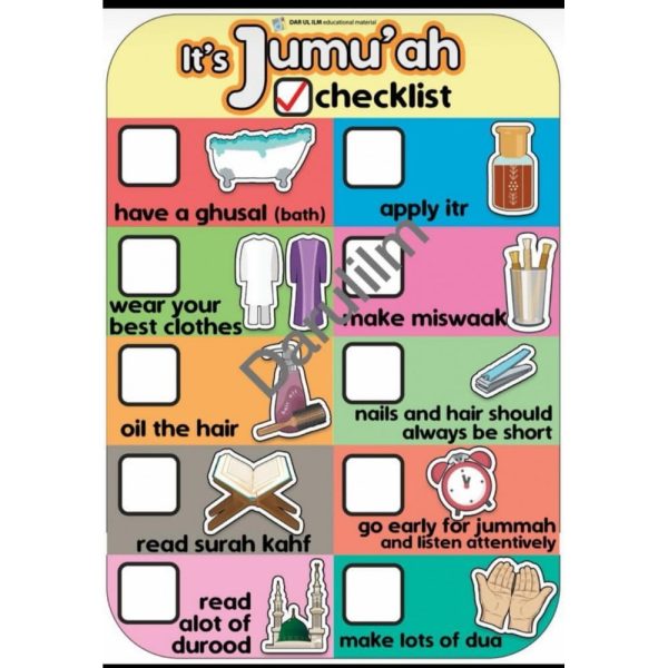 Jumuah Checklist Magnet