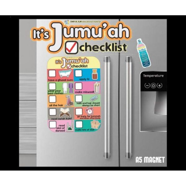 Alternative view of Jumuah Checklist Magnet