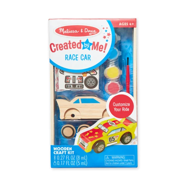 Melissa and Doug Race Car Wooden Car Craft Kit