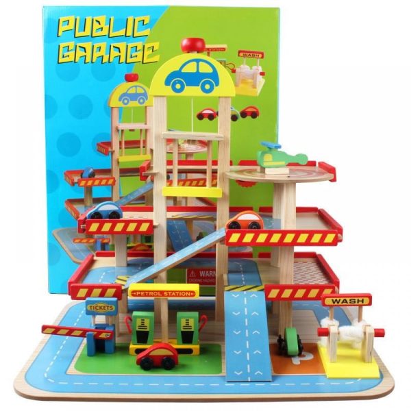 Alternative view of Wooden Car Garage Playset