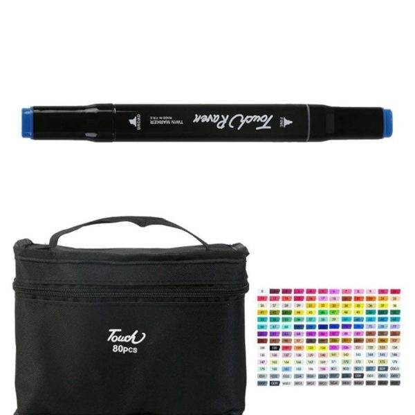 60 Piece Double Sided Markers