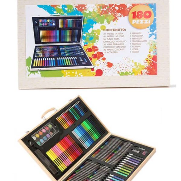 180 Piece Wooden Box Art Set