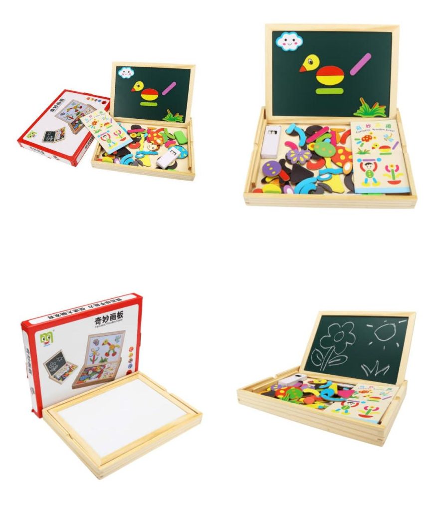 Wooden Magnetic Double Sided Drawing Board