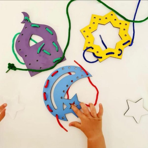 Wooden Lacing Cards