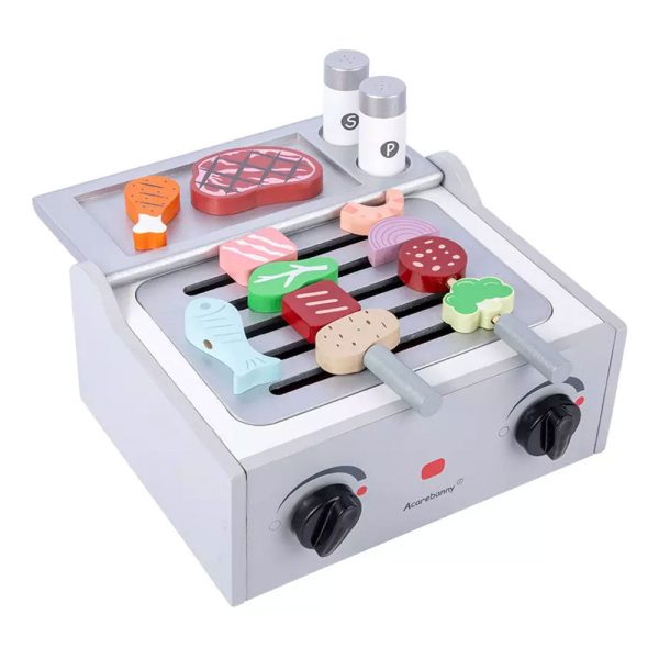 Wooden BBQ Griller Toy with Accessories