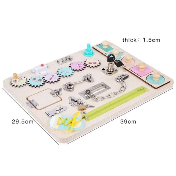 Alternative view of Childrens Early Education Montessori Busy Board Design 1
