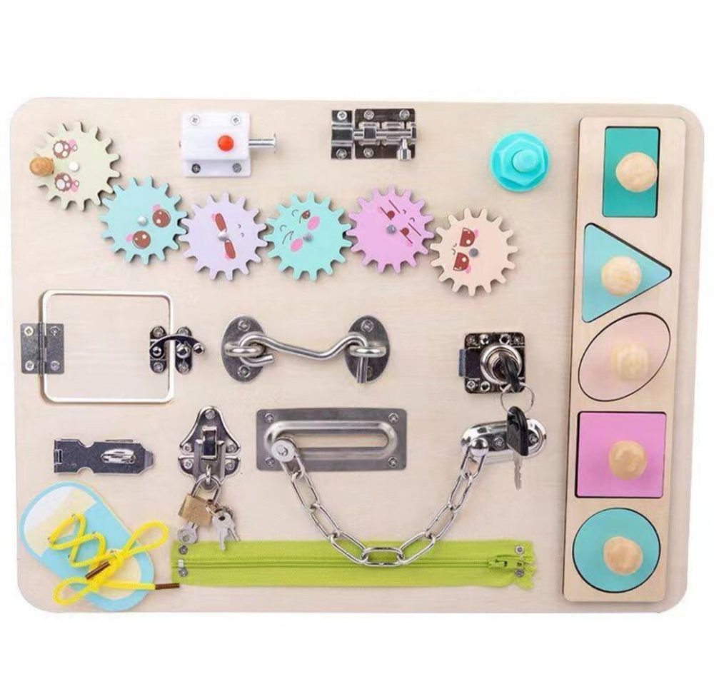 Childrens Early Education Montessori Busy Board Design 1