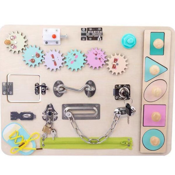 Childrens Early Education Montessori Busy Board Design 1