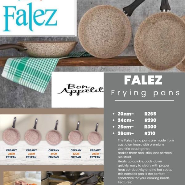 Alternative view of Falez Granitec Creamy Brown Frying Pan-24cm