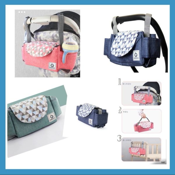 Stroller Organiser with Side Compartments
