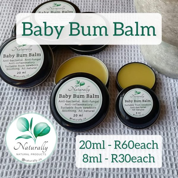 Naturally Baby Bum Balm 8ml and 20ml