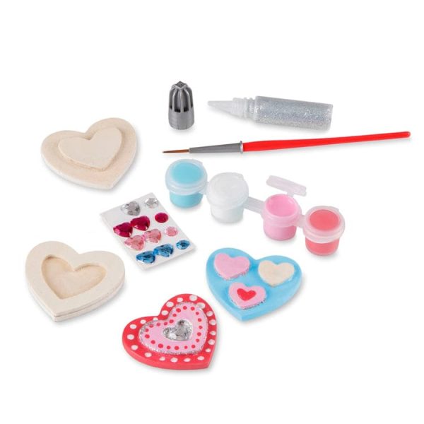 Alternative view of Melissa and Dough Heart Magnets Wooden Craft Kit