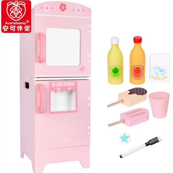 Wooden Refrigerator with lights and sounds