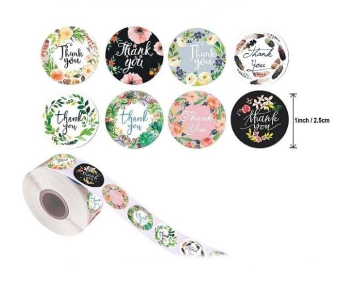 Thank you Flower Stickers