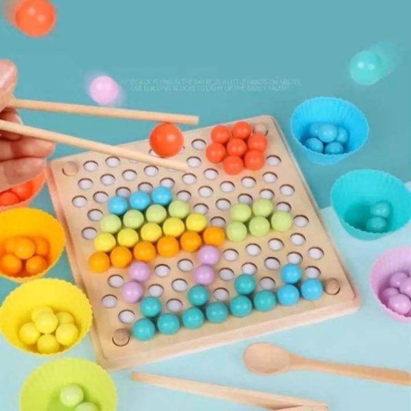 Montessori Colour Sorting Bead Holder