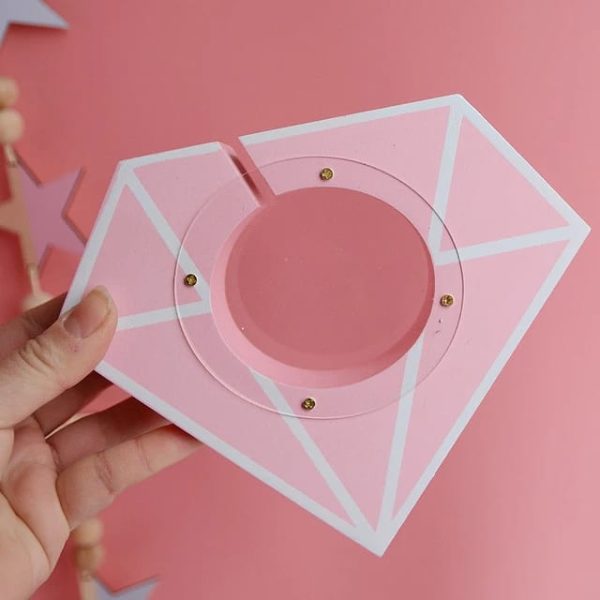 Alternative view of Kids Wood Diamond Shape Money Saving Bank