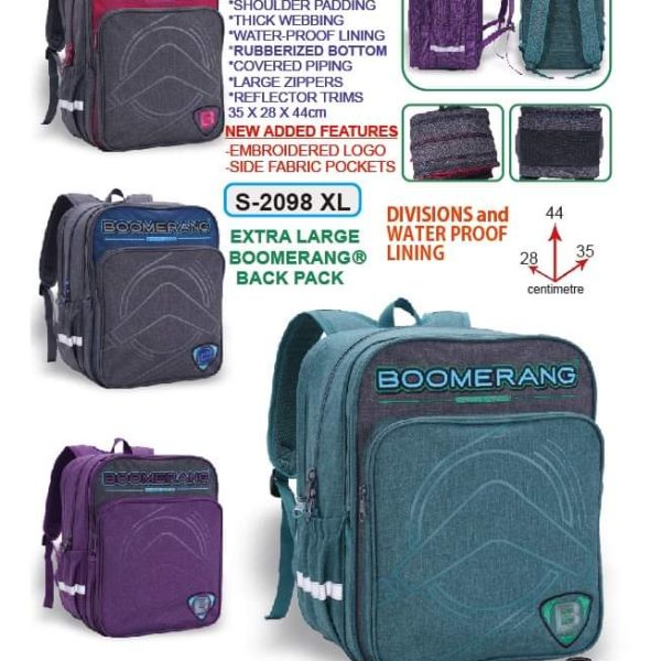 Extra Large Boomerang Back Pack