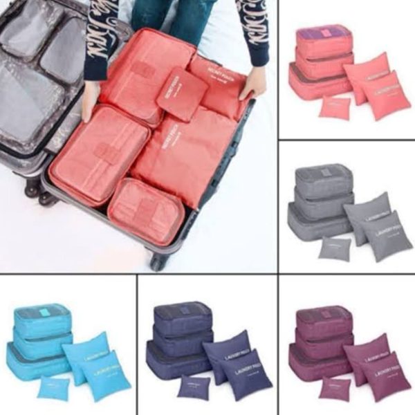 6 Piece Travel Organisers