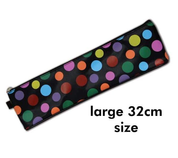 Pencil Case 32cm Polka Design