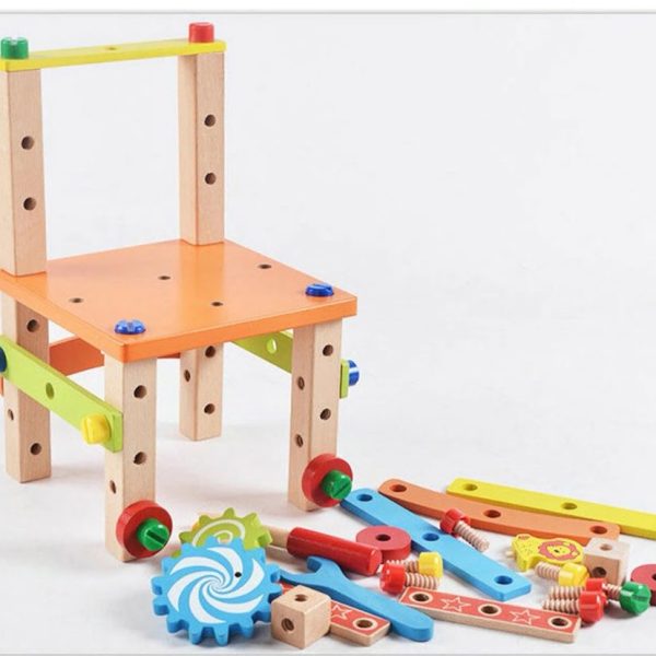 Alternative view of Montessori Kids Multi-Assembling Chair & Toy