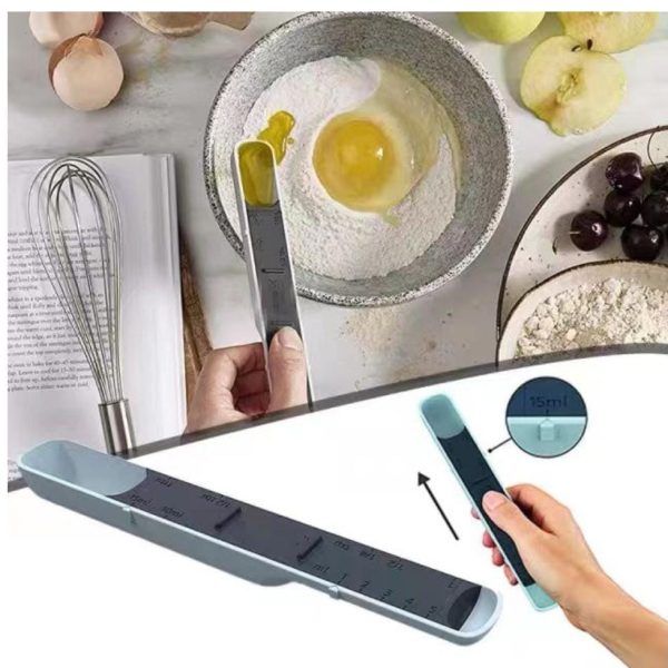 Multi-Gear Compact Adjustable Measuring Spoon