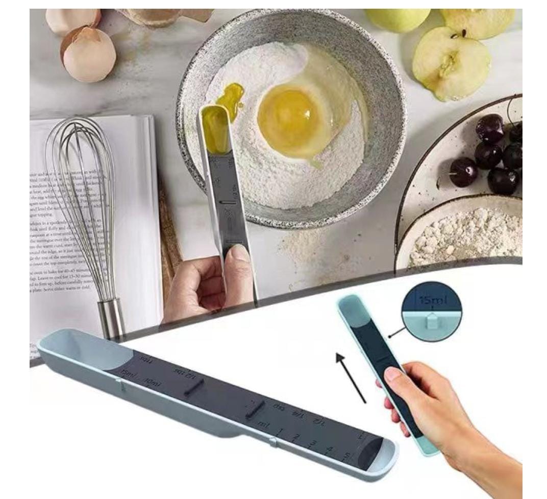 Multi-Gear Compact Adjustable Measuring Spoon