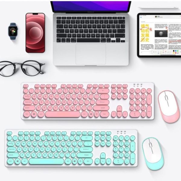 Funky Wireless Keyboard and Mouse Set