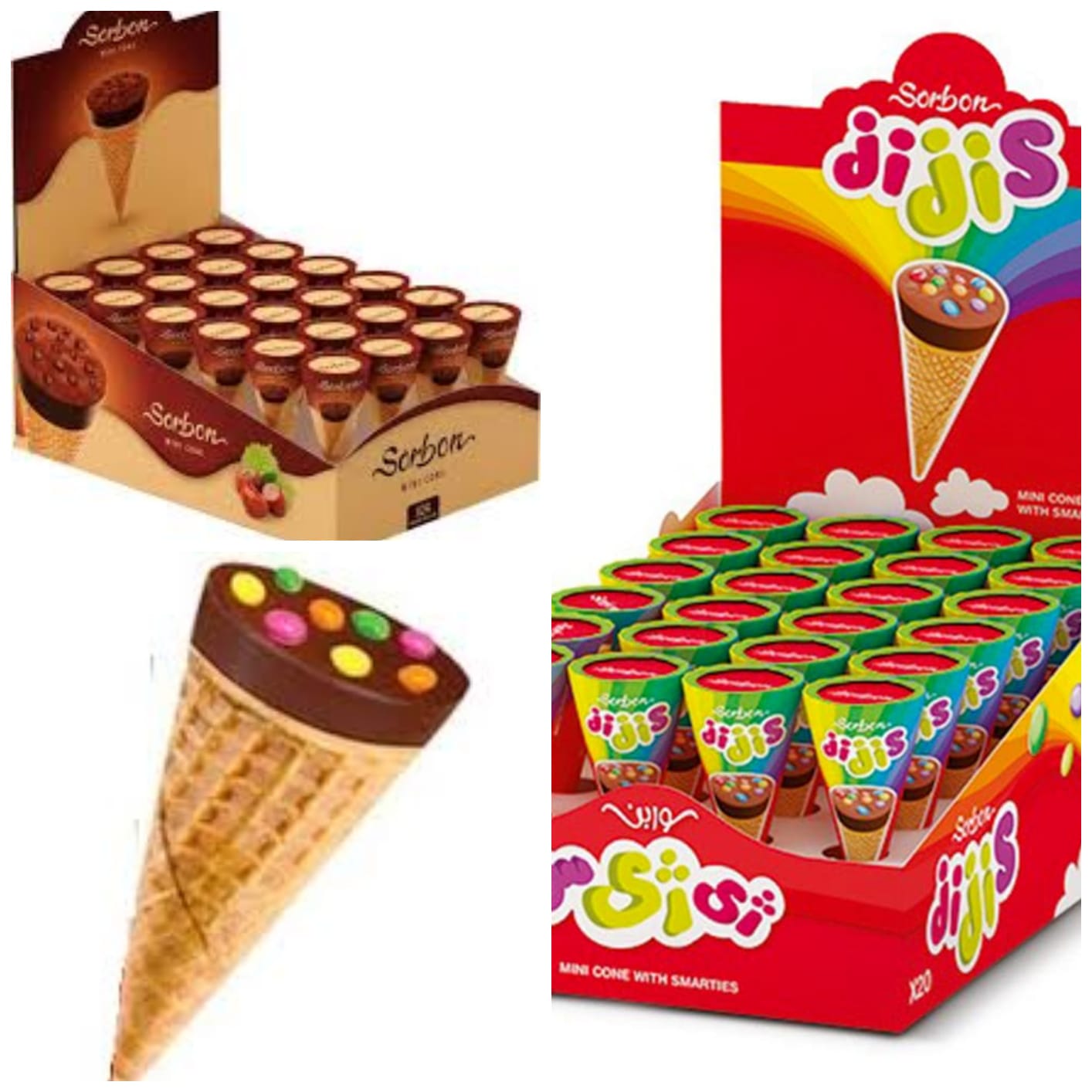 Sorbon Individually Wrapped Cones The Little Gift Boutique