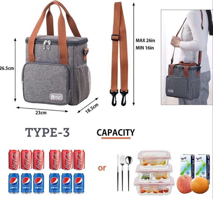 Designer Insulated lunch Cooler Bag Type 3 - Image 3