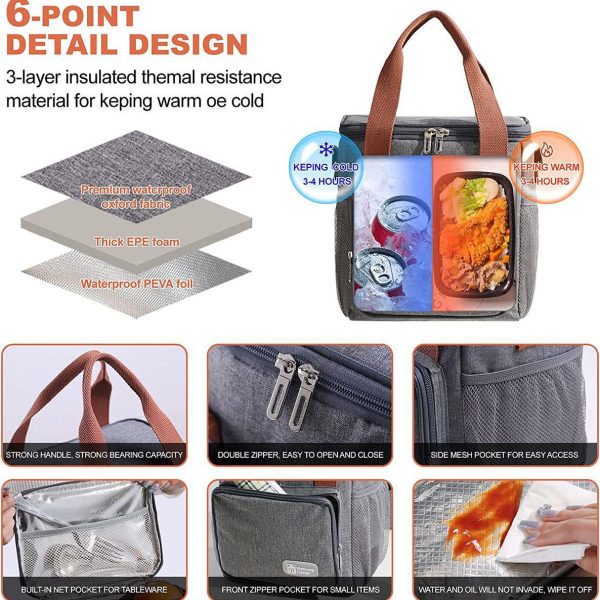 Alternative view of Designer Insulated lunch Cooler Bag Type 3