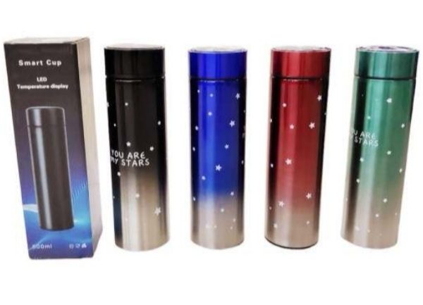 500ml Insulated Flasks with Lcd Temperature Display - Galaxy