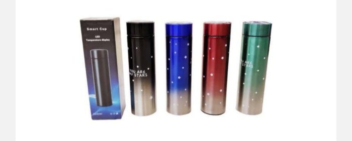 500ml Insulated Flasks with Lcd Temperature Display - Galaxy