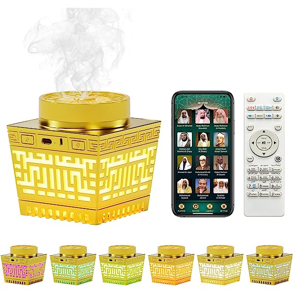 Alternative view of Quran Speaker & Mini Incense Burner Bakhoor