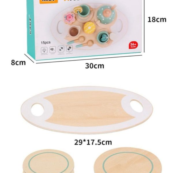 Alternative view of Afternoon Wooden Tea Set 