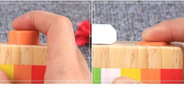 Alternative view of Mini Wooden Camera Toy with Kaleidoscope Lens