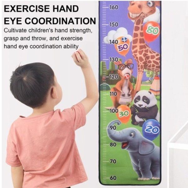 Height Ruler Sticky Ball Dart Board