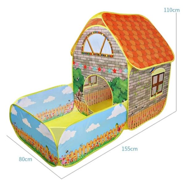 Kids Pop Up Tent With Courtyard Garden