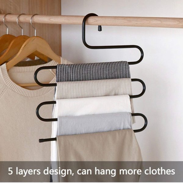 5 Layers S Shape Multi-Functional Clothes Hangers 
