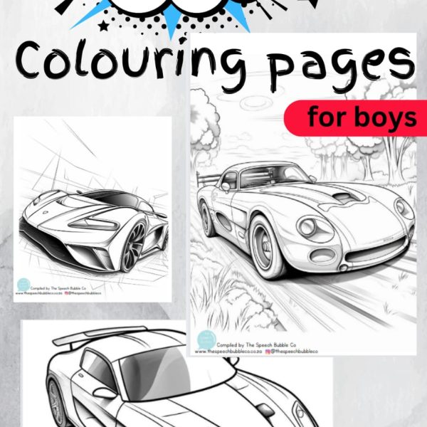 Super Colouring Pages for Boys