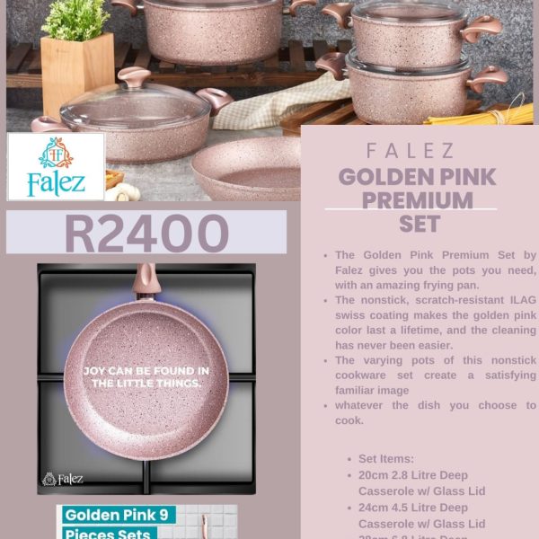 Falez Golden Pink Premium Set 