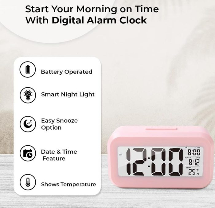 Liquid Crystal Device Alarm Clock