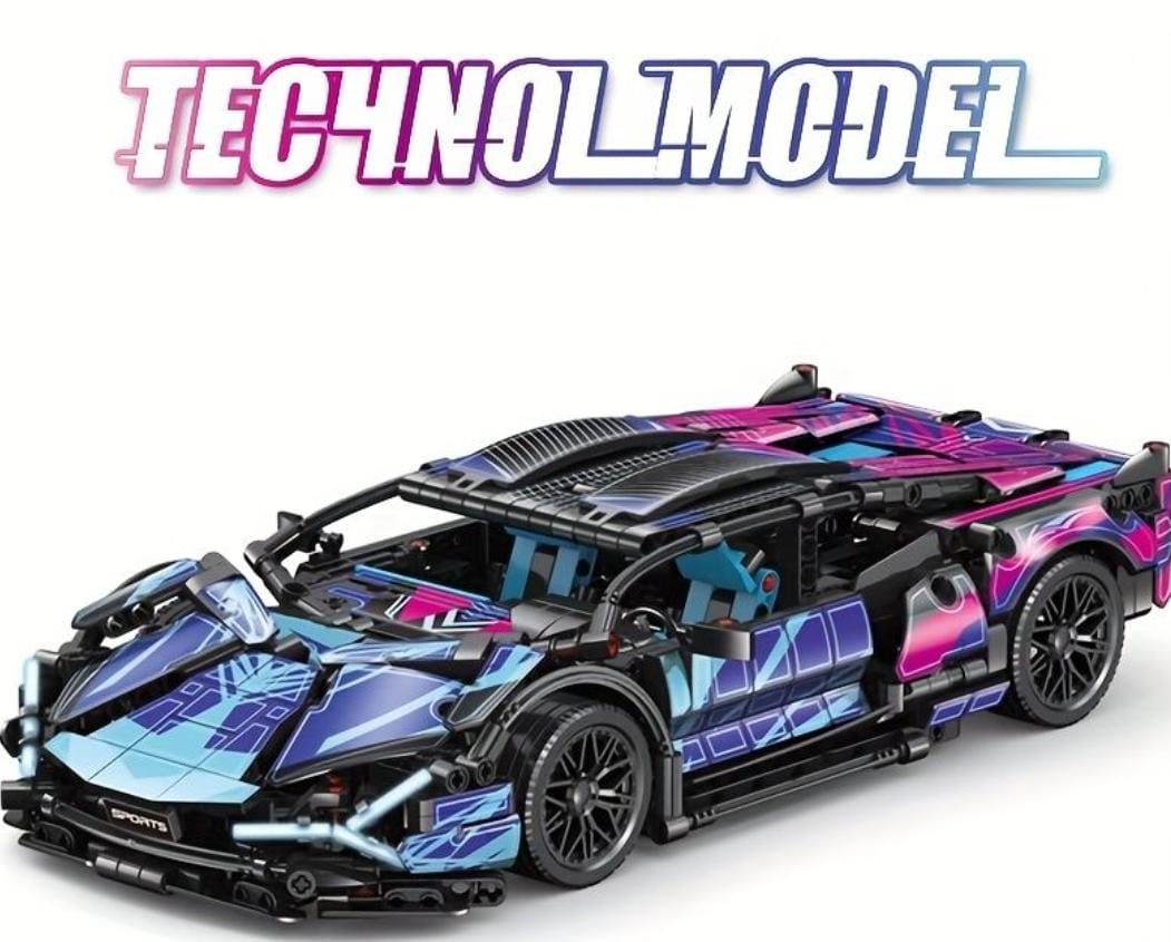 Mould King Speed Champion Racing Car Building Sets With Acrylic Display