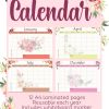 Floral Bouquet Calendar