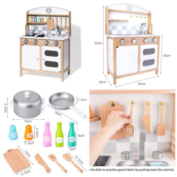 New Modern Look Wooden Kitchen for Girls and Boys 