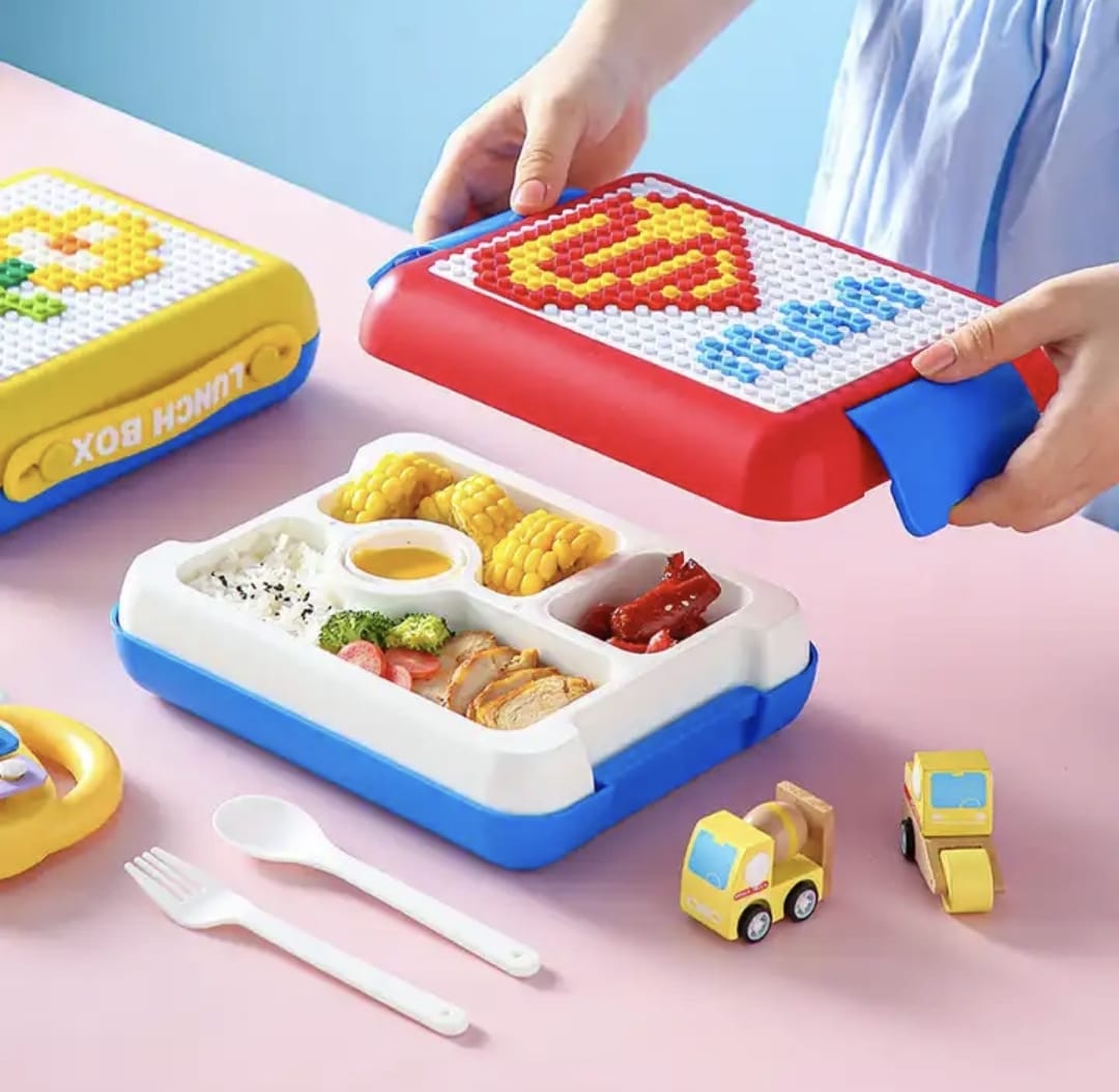 Lego Inspired DIY Building Blocks Lunch Box - Image 3