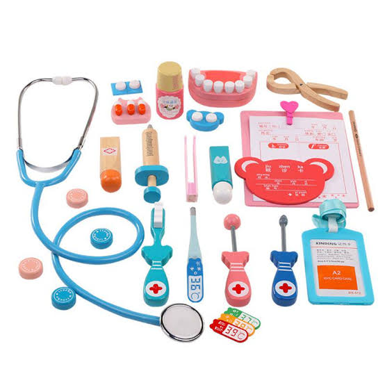 Wooden Dental Medical Kit