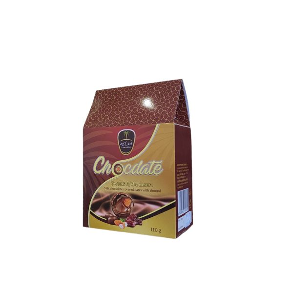 Alternative view of Fawakhe Chocdate with Almond 110g