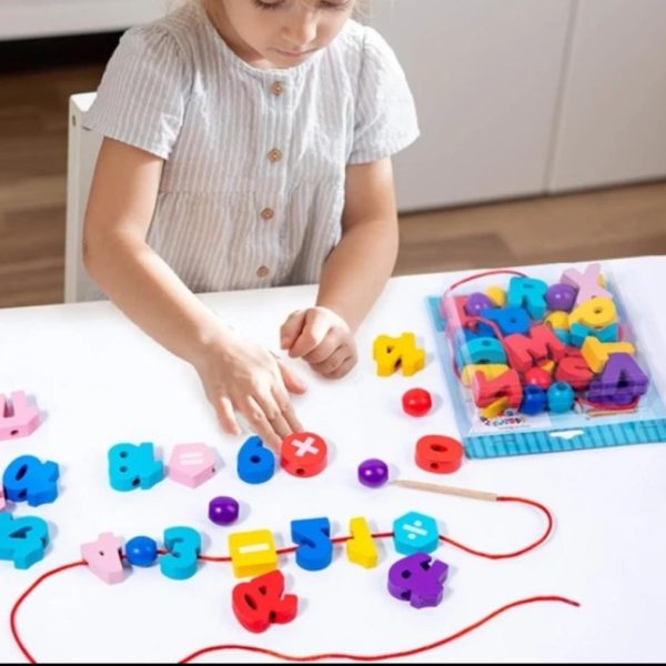 Alternative view of Wooden Threading Toy