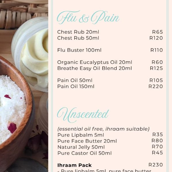 Natural Body Care - Flu & Pain